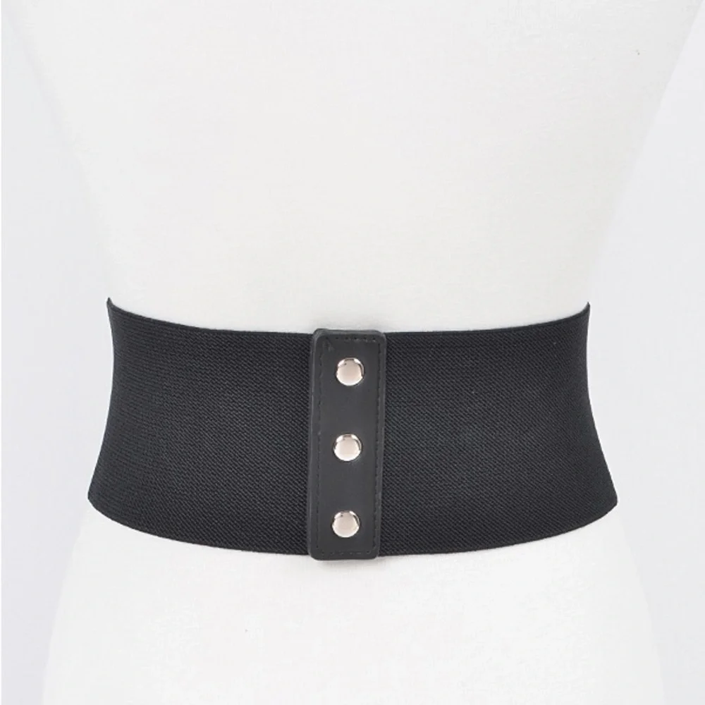 Oversized Vegan Leather Corset Statement Belt